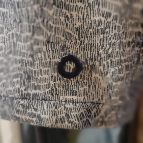 SKUNKFUNK Colorblock Black Upper/Gray w/Black Design Body Zip Front Dress - Sz 4 - Picture 7 of 15